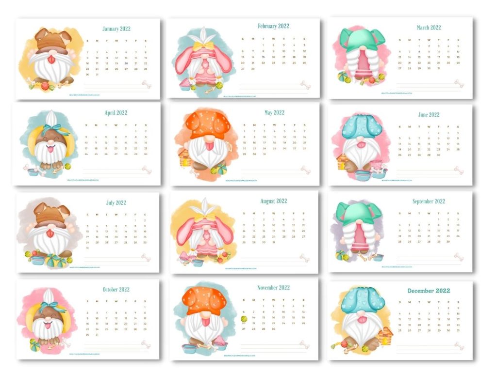 plr gnomes calendar templates