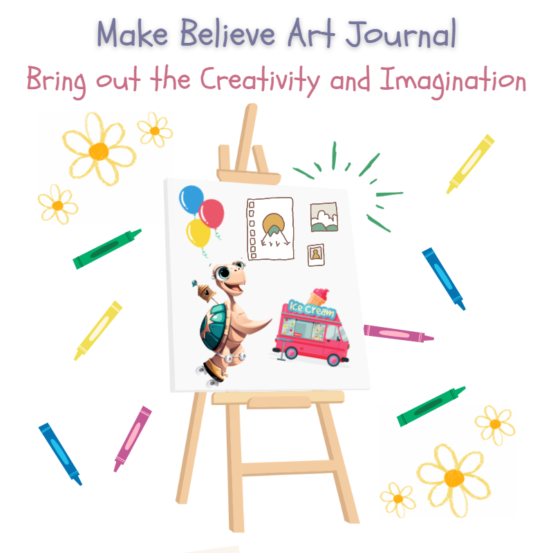childrens make believe art journal