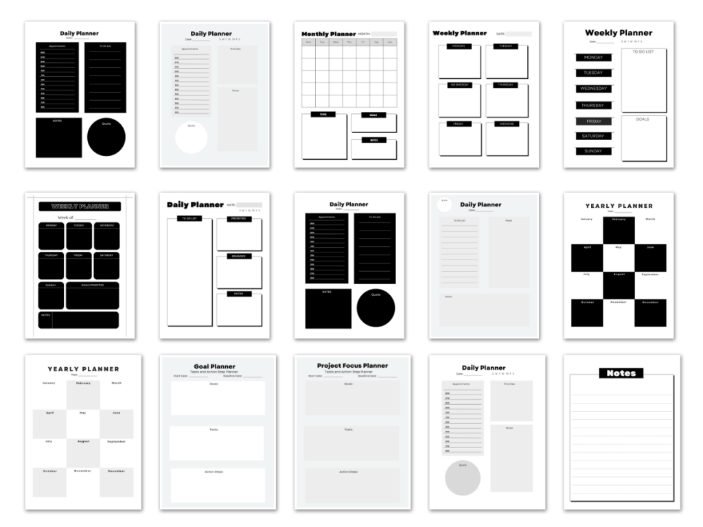minimalist Canva templates