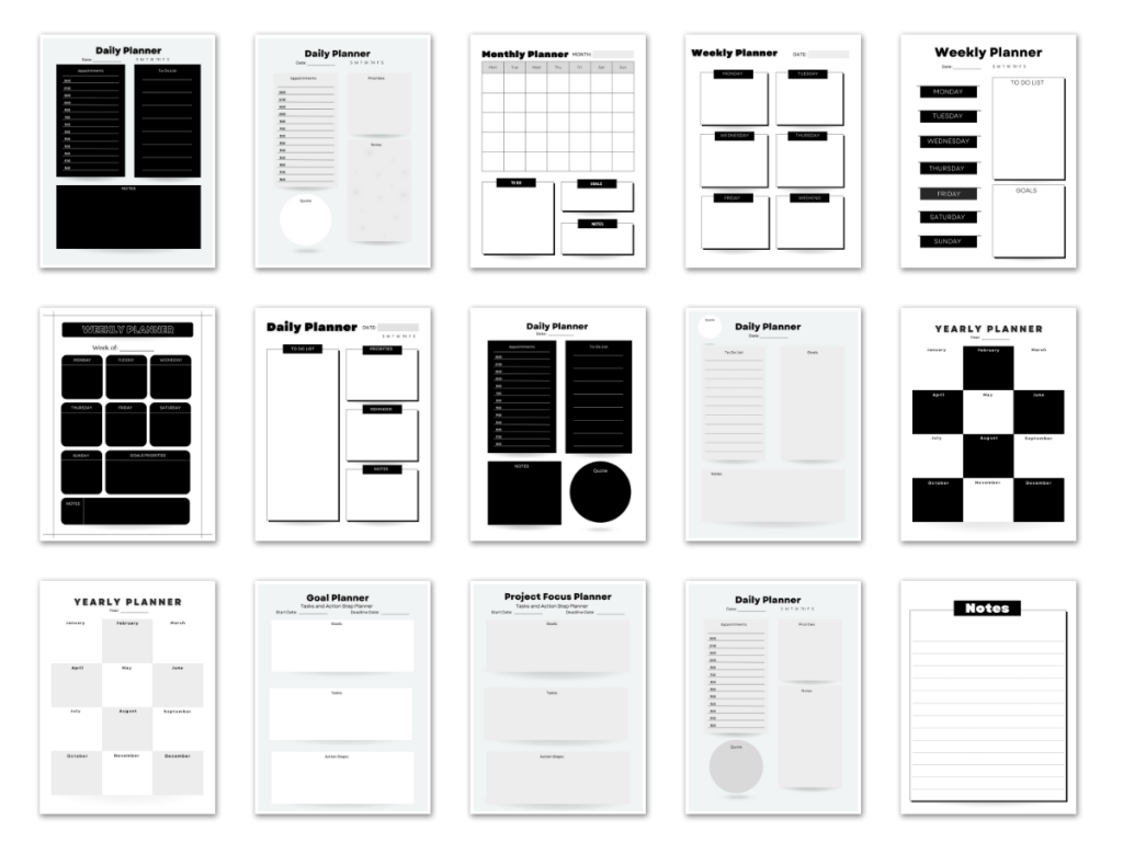 minimalist Canva templates