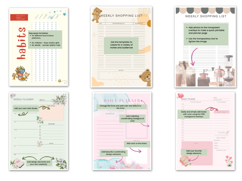 printable done for you templates